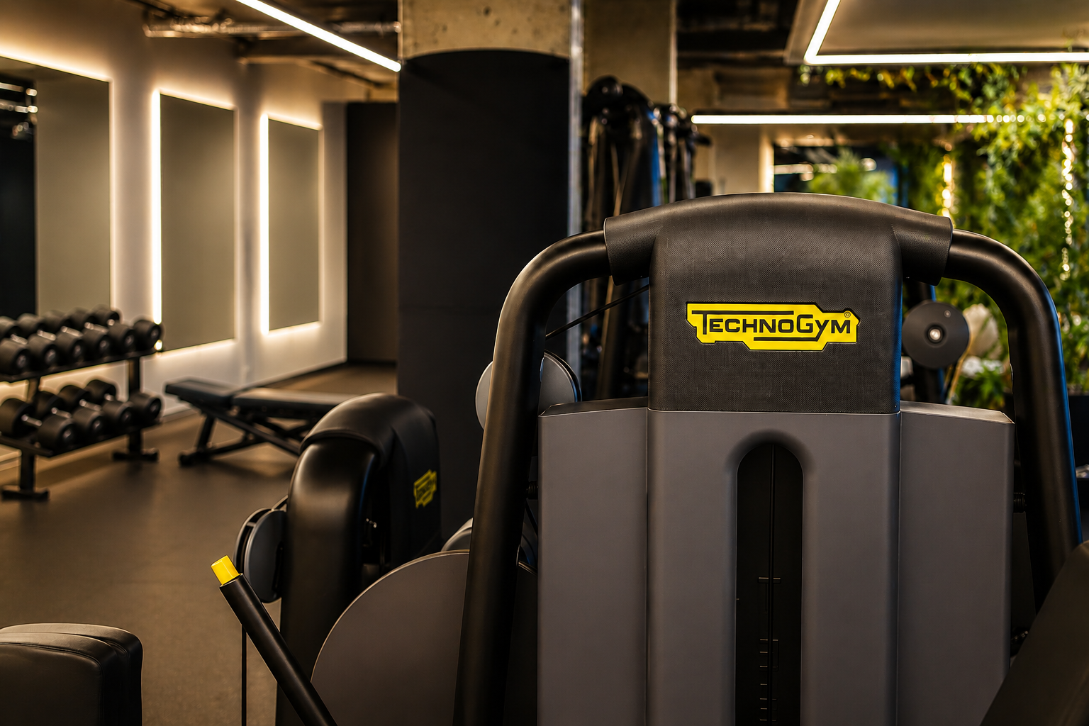 Fitnessraum mit modernen Trainingsgeräten
